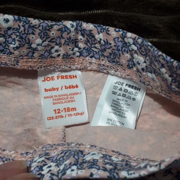Size 12-18M. 2 Pairs of Floral Leggings - Picture 3 of 6